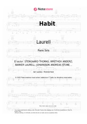 Notas, acordes Laurell - Habit