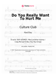 Notas, acordes Culture Club - Do You Really Want To Hurt Me