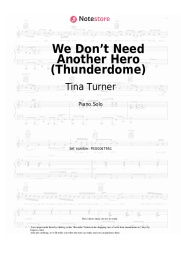 Notas, acordes Tina Turner - We Don’t Need Another Hero (Thunderdome)