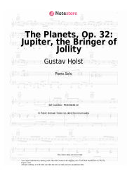 Notas, acordes Gustav Holst - The Planets, Op. 32: Jupiter, the Bringer of Jollity