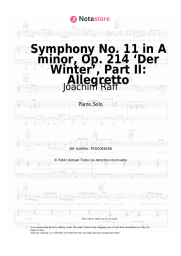 Notas, acordes Joachim Raff - Symphony No. 11 in A minor, Op. 214 ‘Der Winter’, Part II: Allegretto