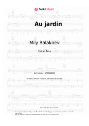 Notas, acordes Mily Balakirev - Au jardin