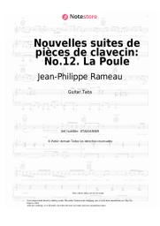 Notas, acordes Jean-Philippe Rameau - Nouvelles suites de pièces de clavecin: No.12. La Poule