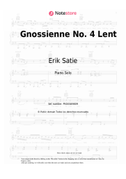 undefined Erik Satie - Gnossienne No.4 Lent