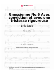 undefined Erik Satie - Gnossienne No.6 Avec conviction et avec une tristesse rigoureuse