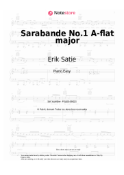 undefined Erik Satie - Sarabande No.1 A-flat major