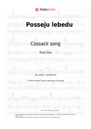 Notas, acordes Cossack song - Posseju lebedu