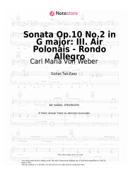 undefined Carl Maria Von Weber - Sonata Op.10 No.2 in G major: III. Air Polonais - Rondo Allegro