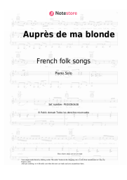 undefined French folk songs - Auprès de ma blonde