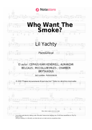 Notas, acordes Lil Yachty, Cardi B, Offset - Who Want The Smoke?