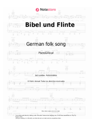 undefined German folk song - Bibel und Flinte