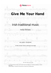 Notas, acordes Irish traditional music - Give Me Your Hand