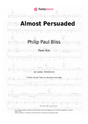 undefined Philip  Paul  Bliss - Almost Persuaded