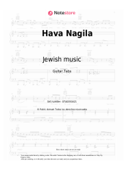 Notas, acordes Jewish music - Hava Nagila