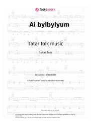 Notas, acordes Tatar folk music - Ai bylbylyum