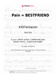 Notas, acordes XXXTentacion, Travis Barker - Pain = BESTFRIEND