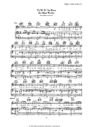 Notas, acordes Frank Sinatra - Fly Me To The Moon