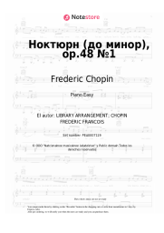 Notas, acordes Frederic Chopin - Nocturne (C minor), op.48 No. 1