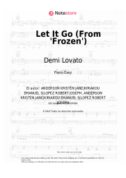 Notas, acordes Demi Lovato - Let It Go (From 'Frozen')