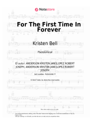 Notas, acordes Kristen Bell, Idina Menzel - For The First Time In Forever