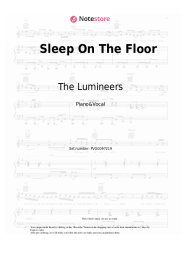 Notas, acordes The Lumineers - Sleep On The Floor