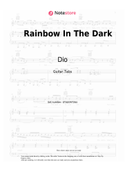 Notas, acordes Dio - Rainbow In The Dark