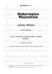 Notas, acordes Lainey Wilson - Watermelon Moonshine