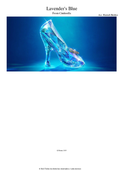 Notas, acordes Muffin Songs - Lavender's Blue (Dilly Dilly)