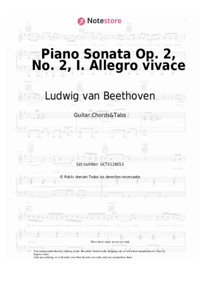 undefined Ludwig van Beethoven - Piano Sonata Op. 2, No. 2, I. Allegro vivace