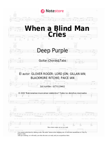 undefined Deep Purple - When a Blind Man Cries