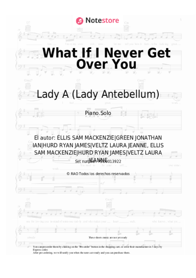 undefined Lady A (Lady Antebellum) - What If I Never Get Over You