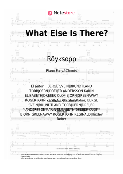 undefined Röyksopp - What Else Is There?