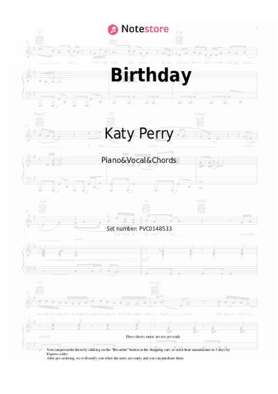 undefined Katy Perry - Birthday