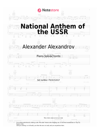 undefined Alexander Alexandrov - National Anthem of the USSR