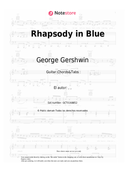 undefined George Gershwin - Rhapsody in Blue