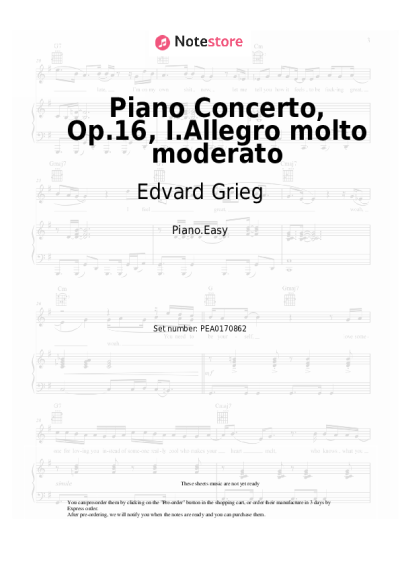 undefined Edvard Grieg - Piano Concerto, Op.16, I.Allegro molto moderato