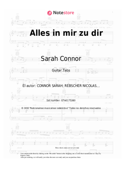 undefined Sarah Connor - Alles in mir will zu Dir