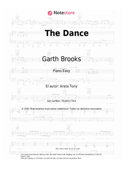 Notas, acordes Garth Brooks - The Dance