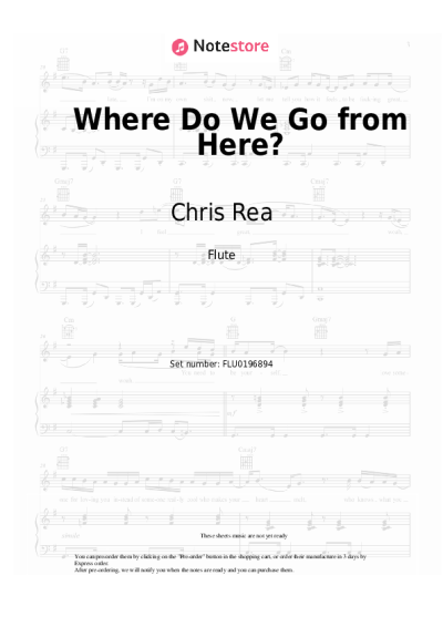 Notas, acordes Chris Rea - Where Do We Go from Here?