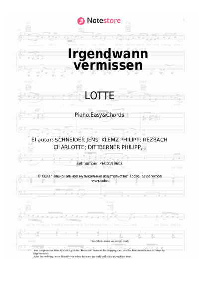 undefined LOTTE - Irgendwann vermissen