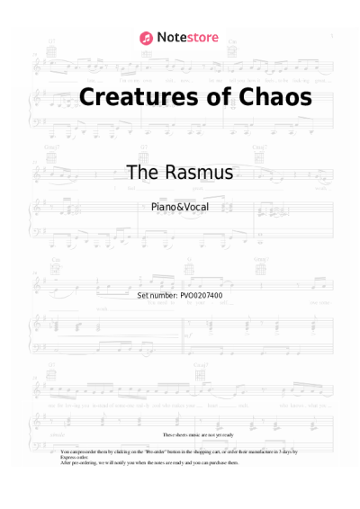 undefined The Rasmus - Creatures of Chaos