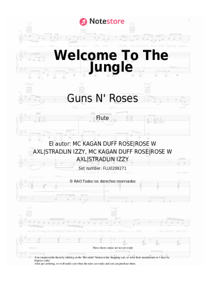 undefined Guns N' Roses - Welcome To The Jungle