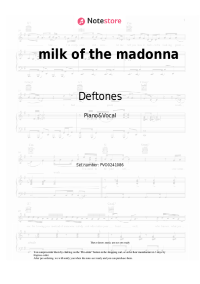 undefined Deftones - milk of the madonna