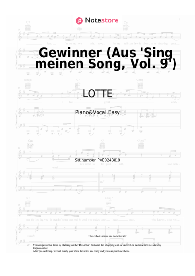 undefined LOTTE - Gewinner (Aus 'Sing meinen Song, Vol. 9')