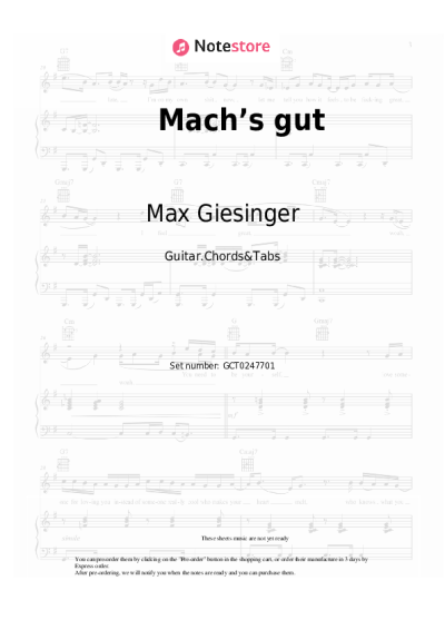 undefined Max Giesinger - Mach’s gut