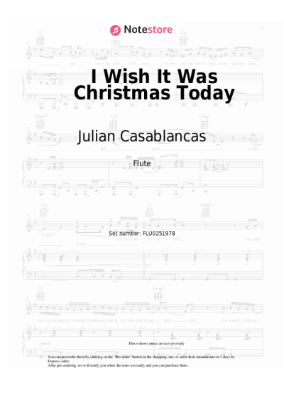 undefined Julian Casablancas - I Wish It Was Christmas Today