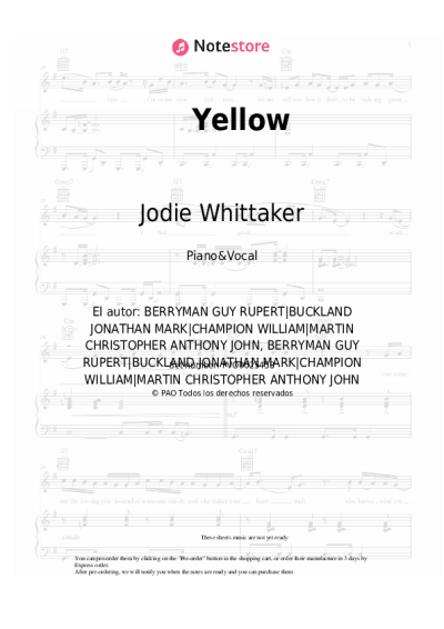 undefined Jodie Whittaker - Yellow