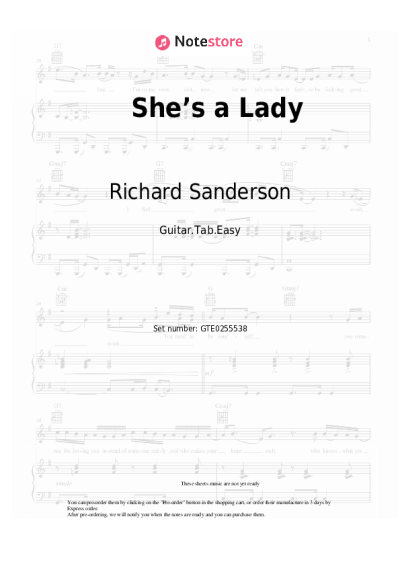 undefined Richard Sanderson - She’s a Lady