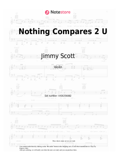 Notas, acordes Jimmy Scott - Nothing Compares 2 U