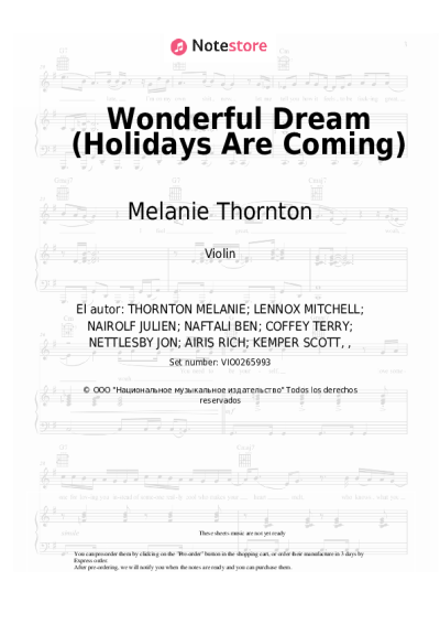 undefined Melanie Thornton - Wonderful Dream (Holidays Are Coming)